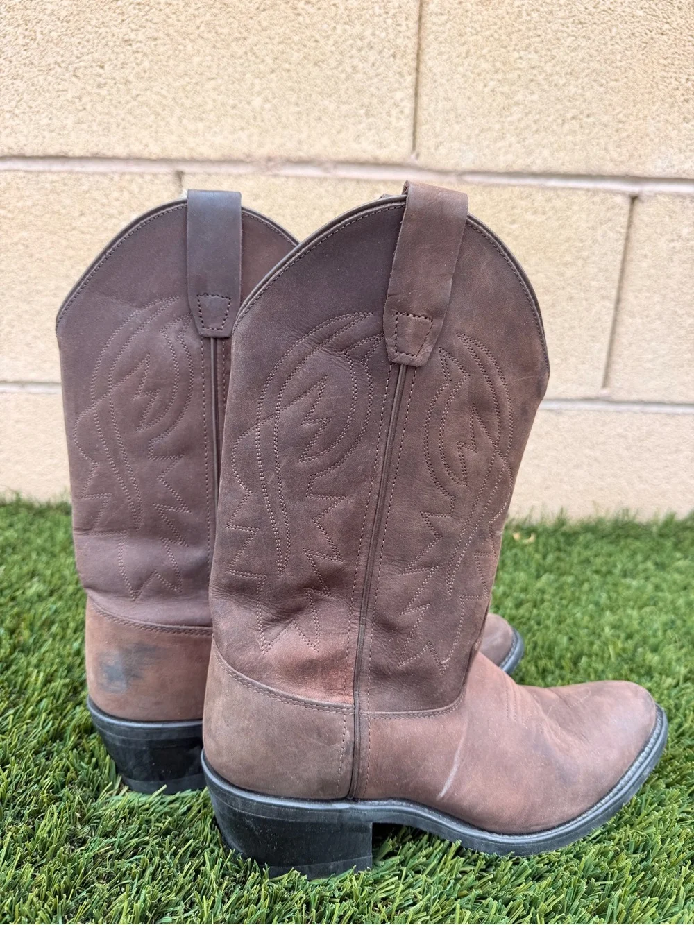 KIDS Old West Brown Suede Boots